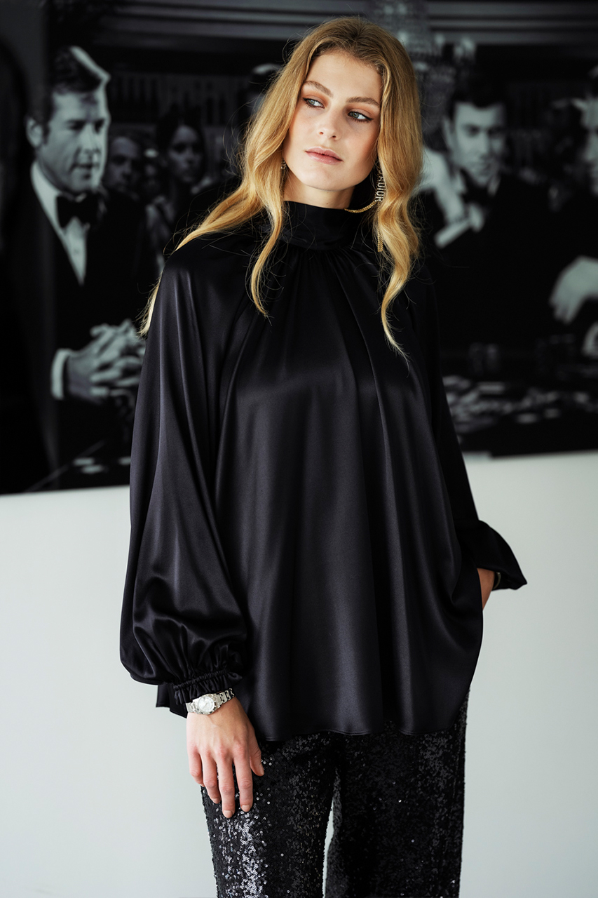 Bluse 125079, Sort - Bilde 5