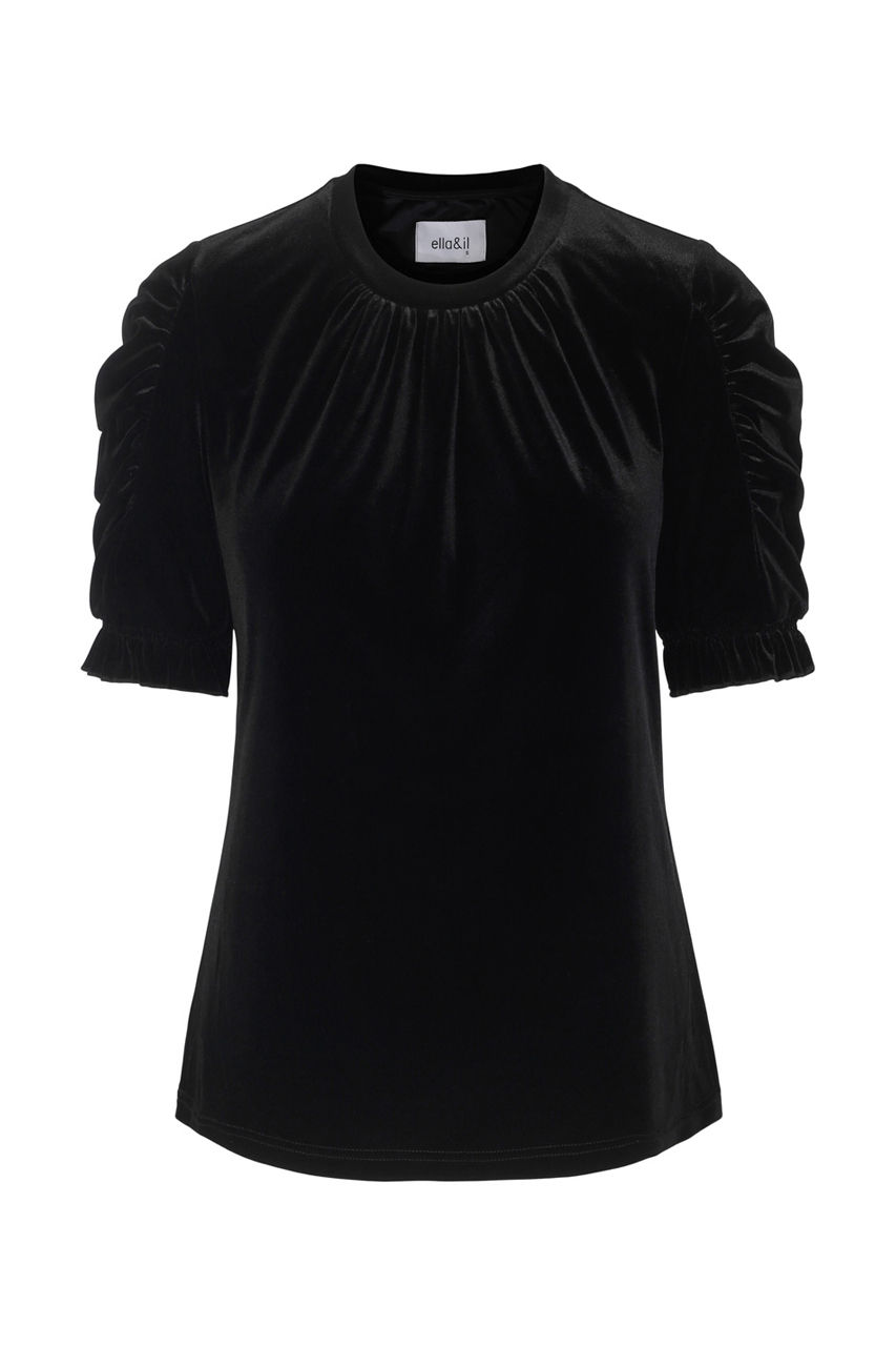 Emily Velour Top Black - Bilde 5
