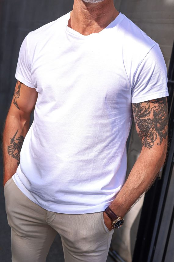 Nærbilde Samsøe Kronos hvit