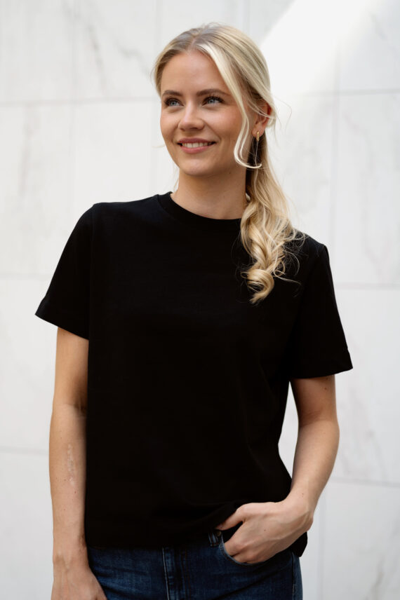 samsoe-samsoe-camino-t-shirt-sort