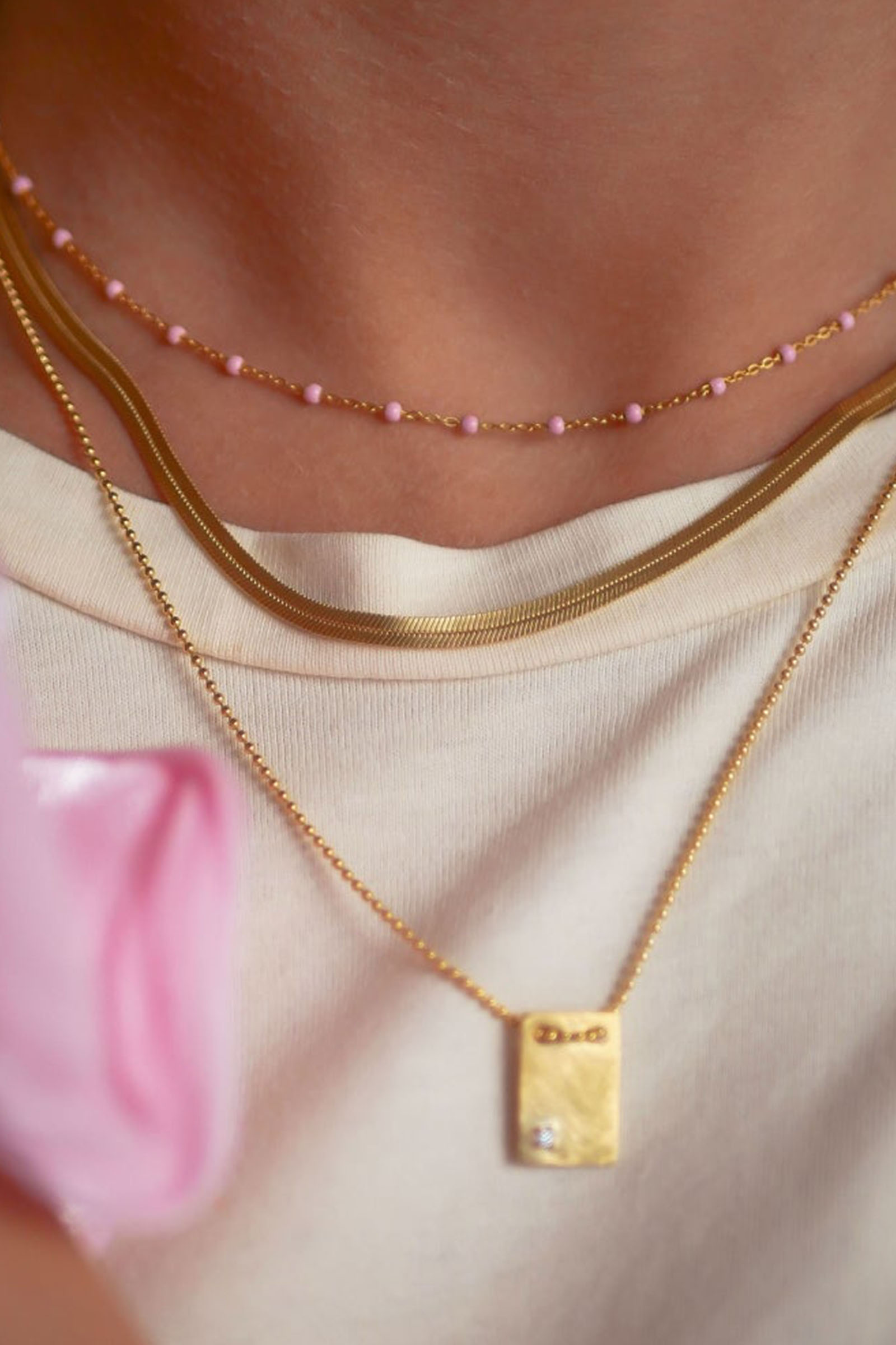 Caroline Necklace, Gull - Bilde 2