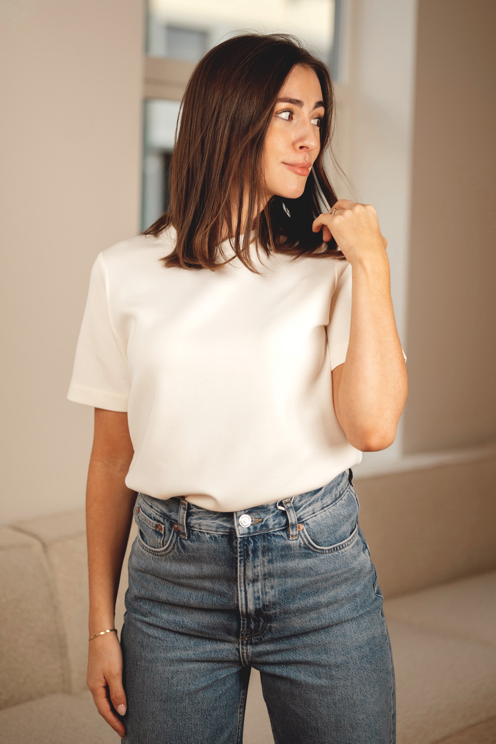 Vincent IW Karmen T-Shirt, Krem - Bilde 3