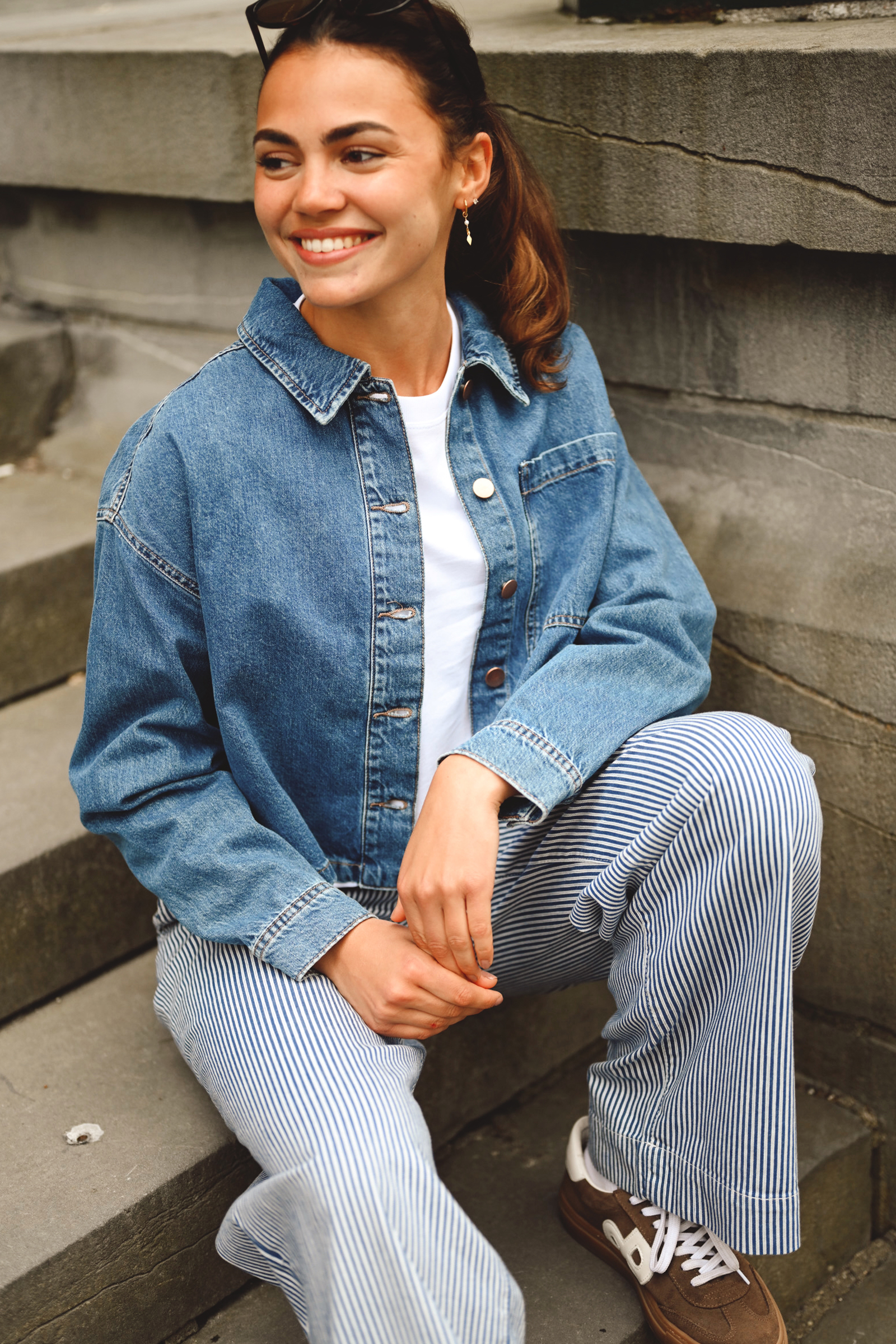 Turig Alena Shirt, Mid Blue Wash