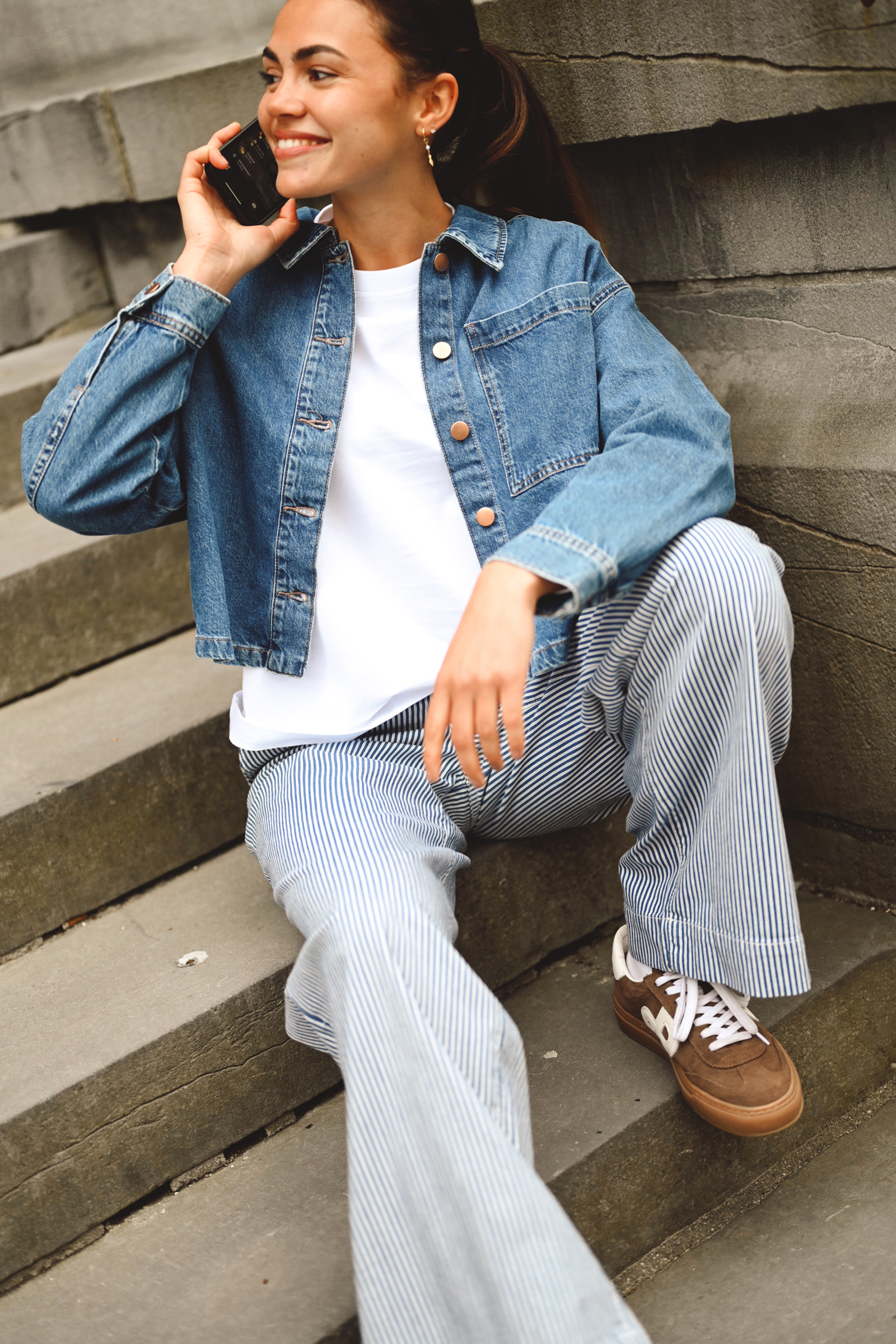 Turig Alena Shirt, Mid Blue Wash - Bilde 3