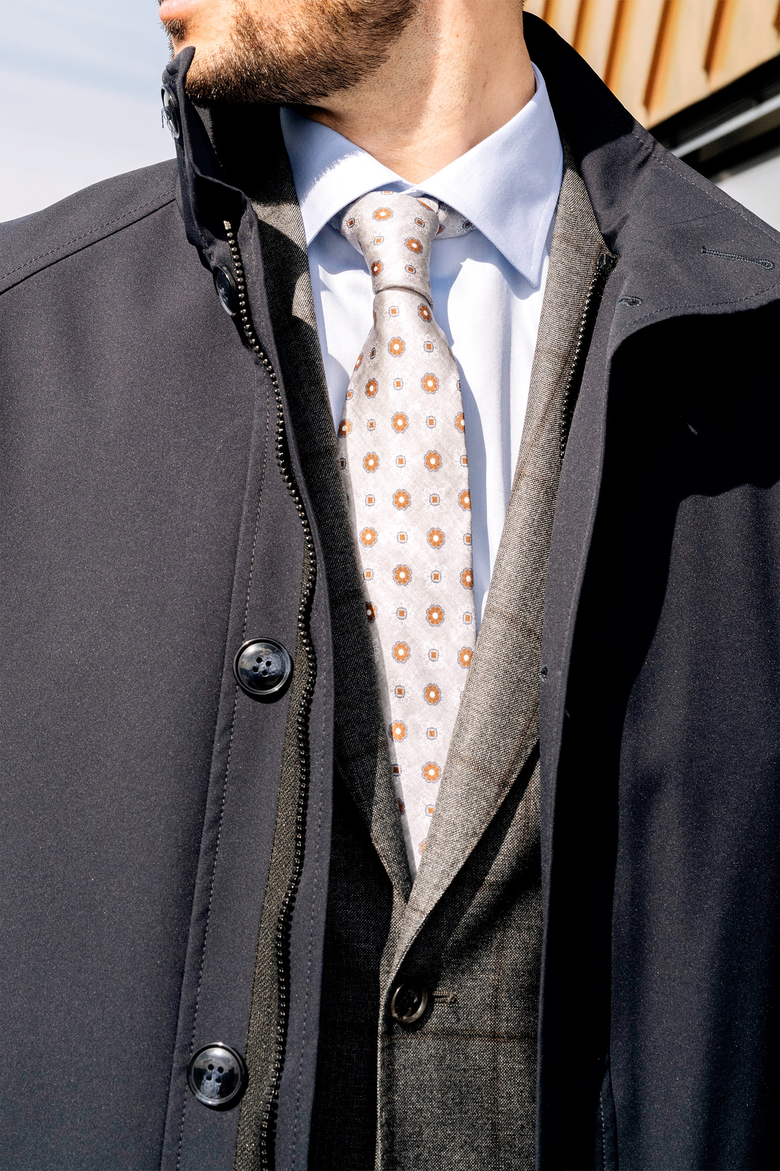Glasgow Coat E024, Navy - Bilde 2