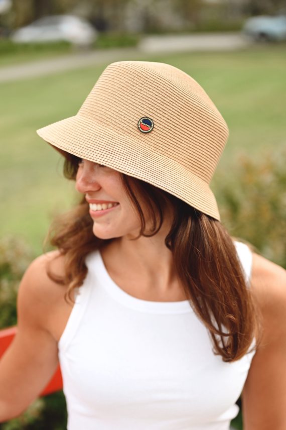 Tina Bucket Straw, Natural