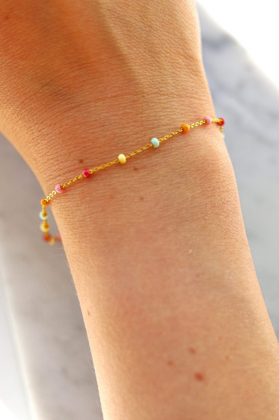Bracelet-Lola-Rainbow-enamel-copenhagen-kleins