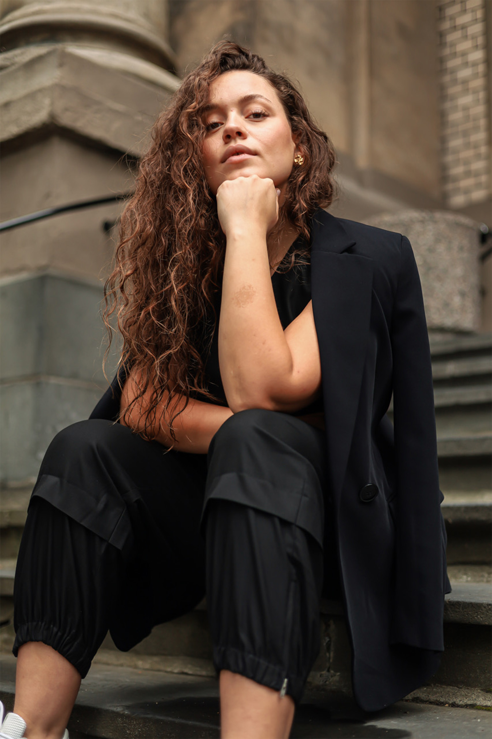 AdianIW Blazer, Sort - Bilde 3