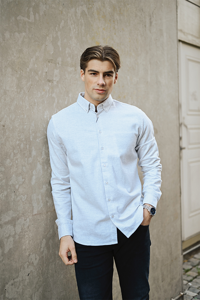 Albin Shirt, Lys Grå - Bilde 2