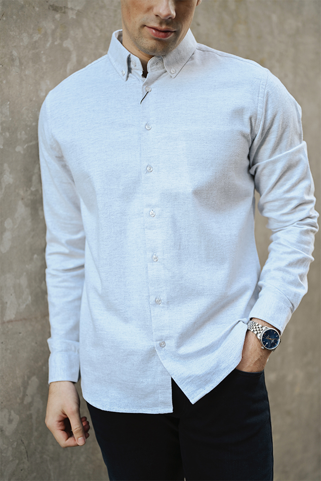 Albin Shirt, Lys Grå - Bilde 3