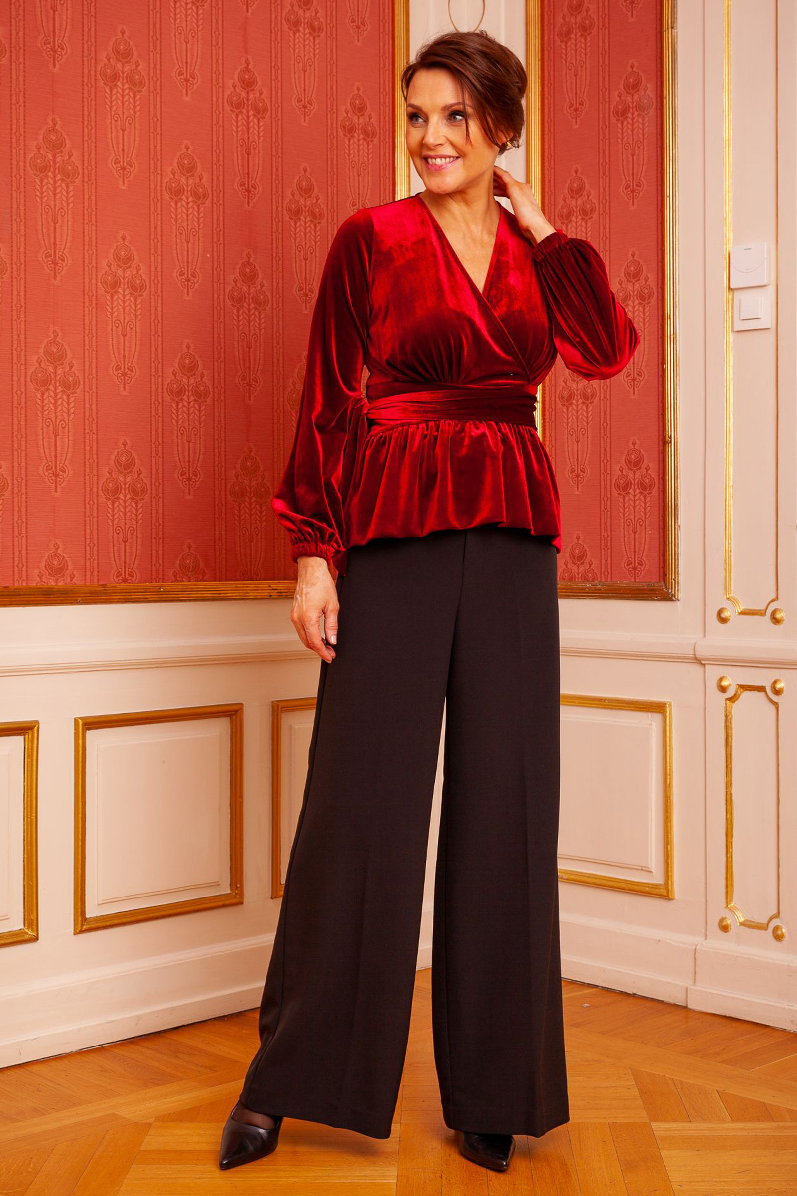 Ivy Blouse, Rød - Bilde 2