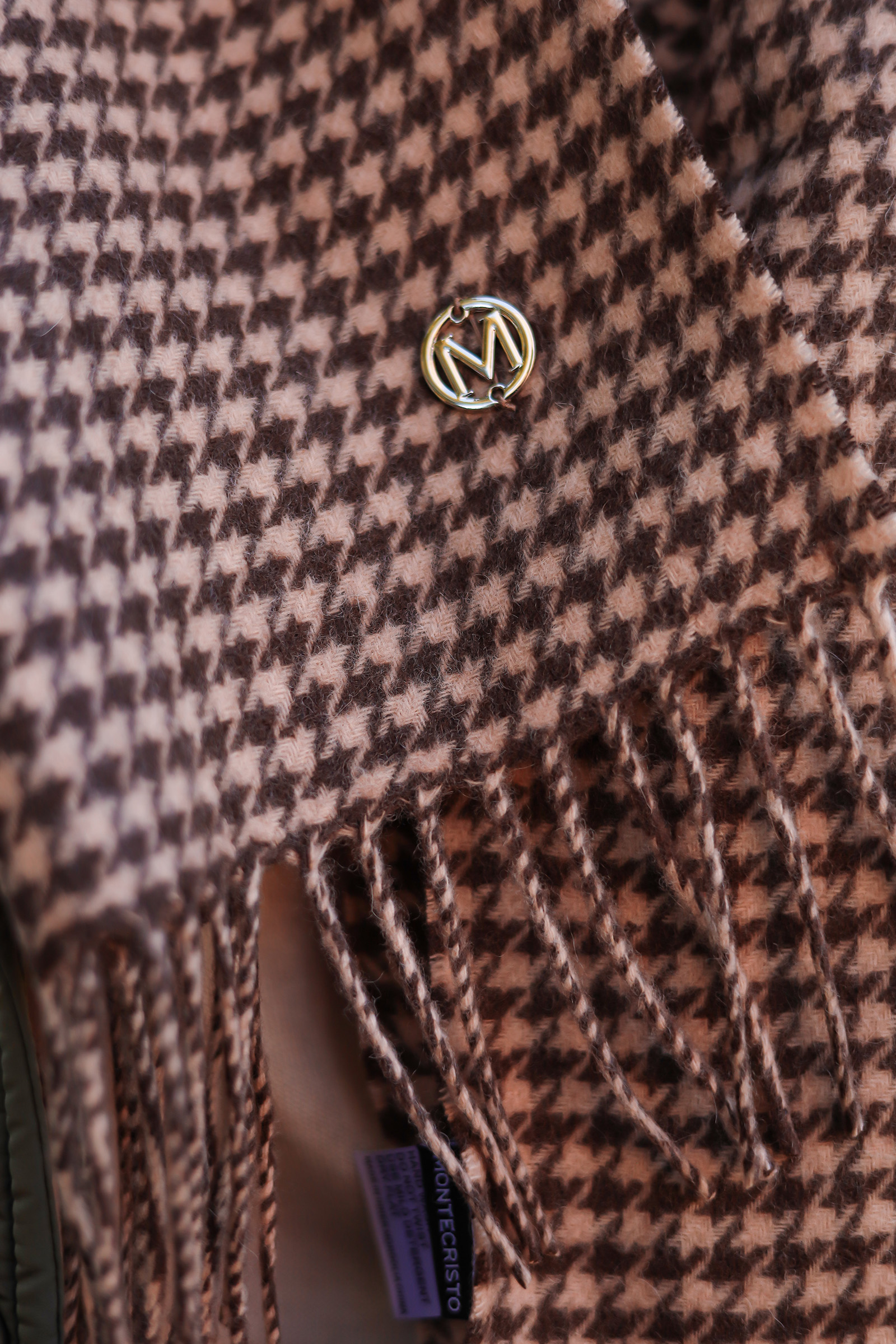 Houndstooth Scarf, Dark Brown - Bilde 2