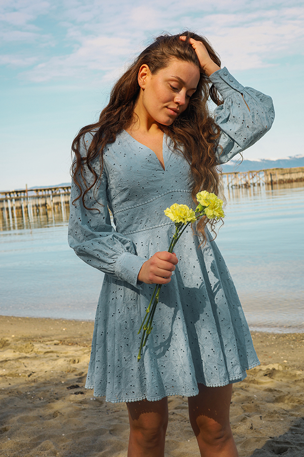 Freya Dress, Blue - Bilde 8