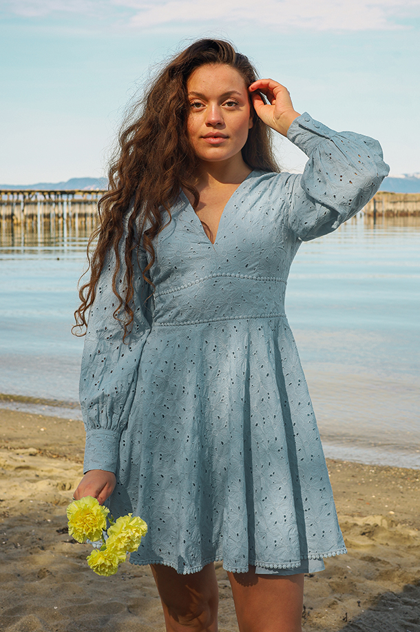 Freya Dress, Blue - Bilde 7
