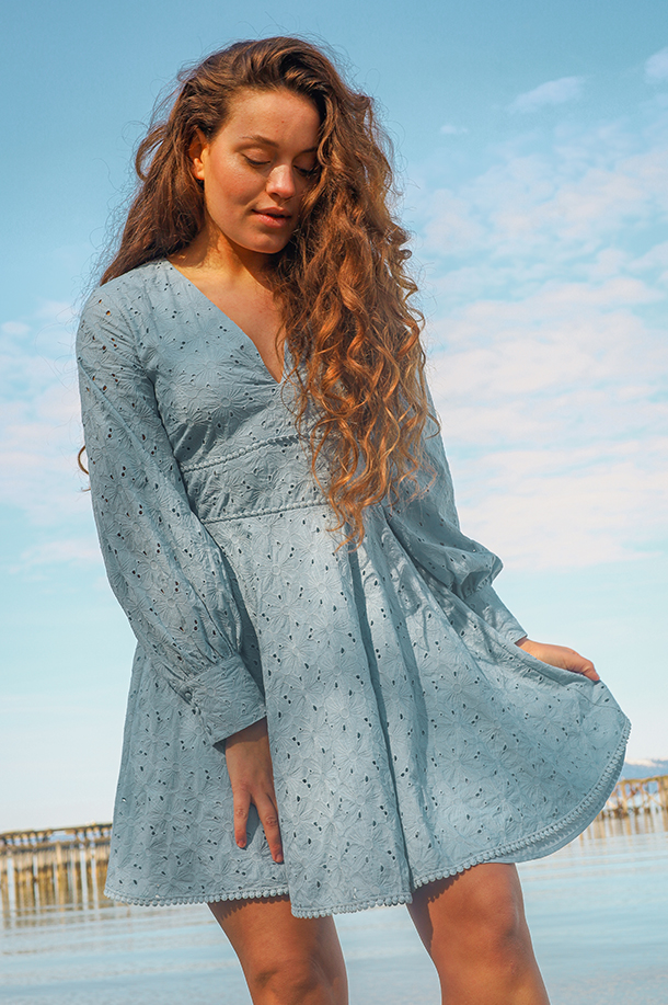 Freya Dress, Blue - Bilde 2