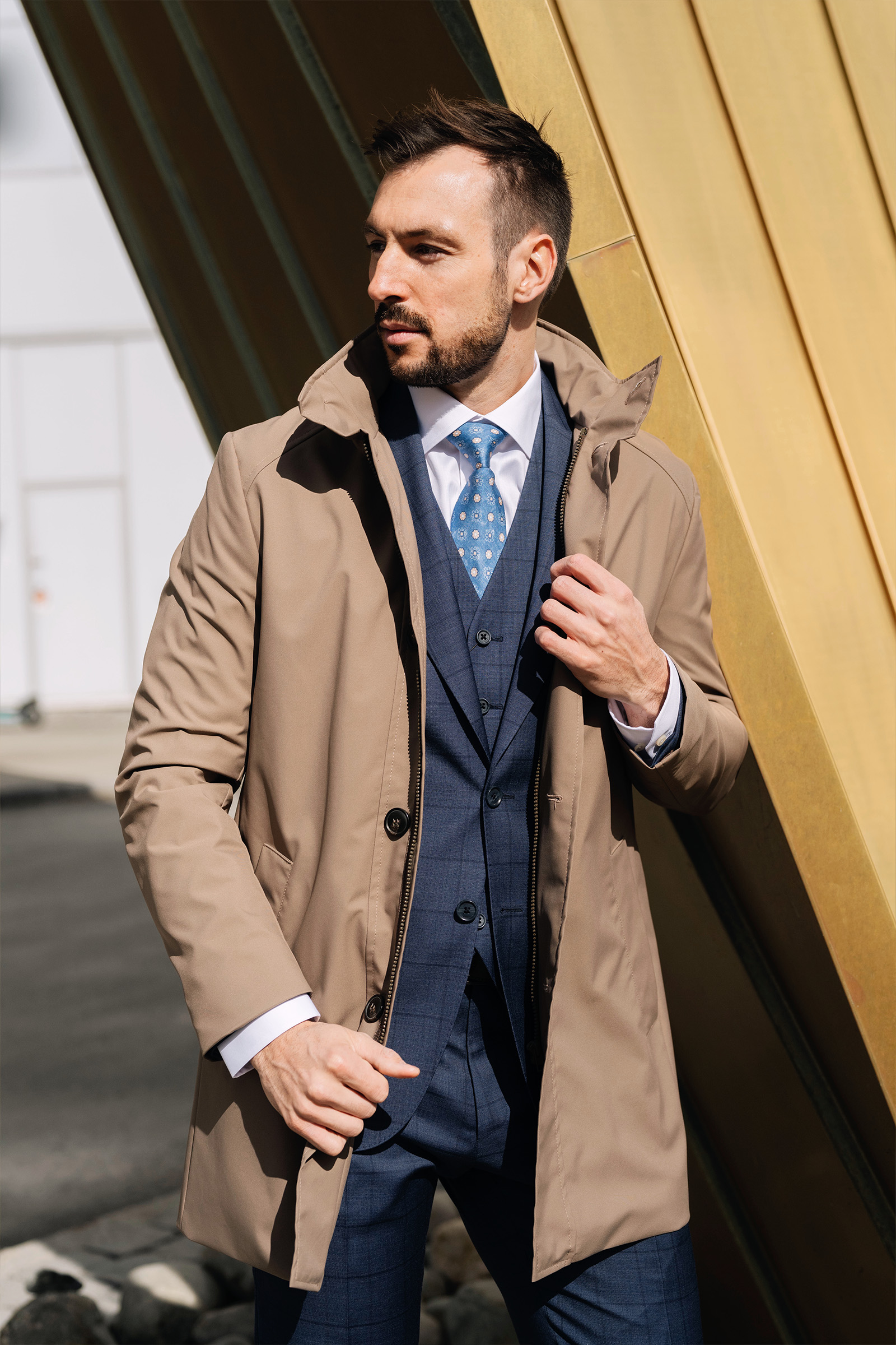 Glasgow Coat E024, Beige - Bilde 5