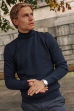 gran sasso turtleneck blå