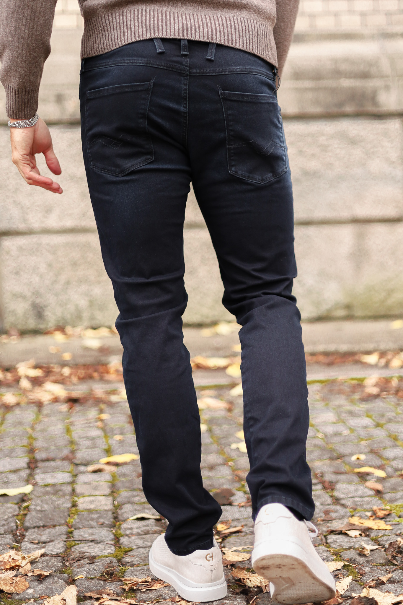 Slim Fit Anbass Jeans, Dark Blue - Bilde 6
