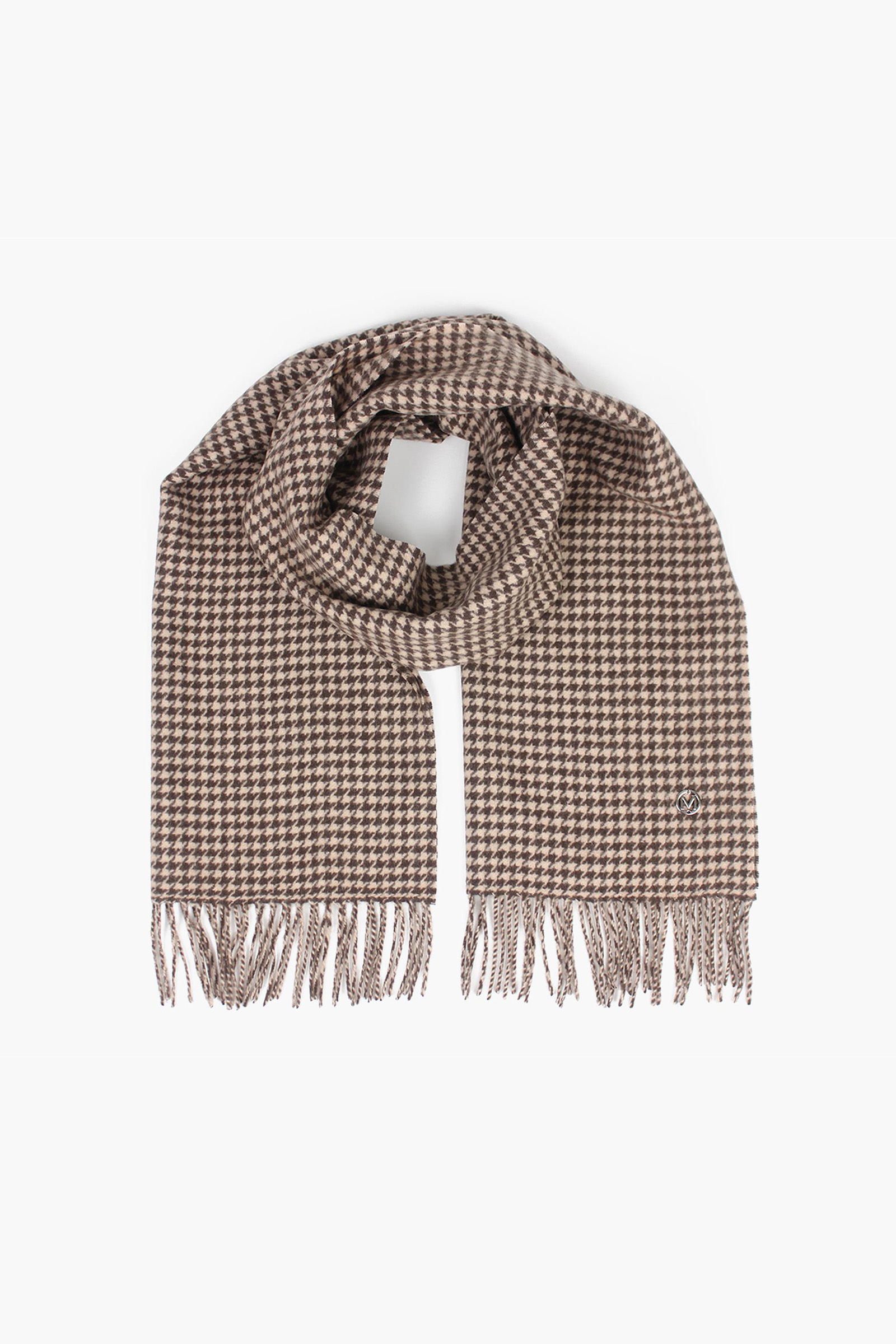 Houndstooth Scarf, Dark Brown - Bilde 4