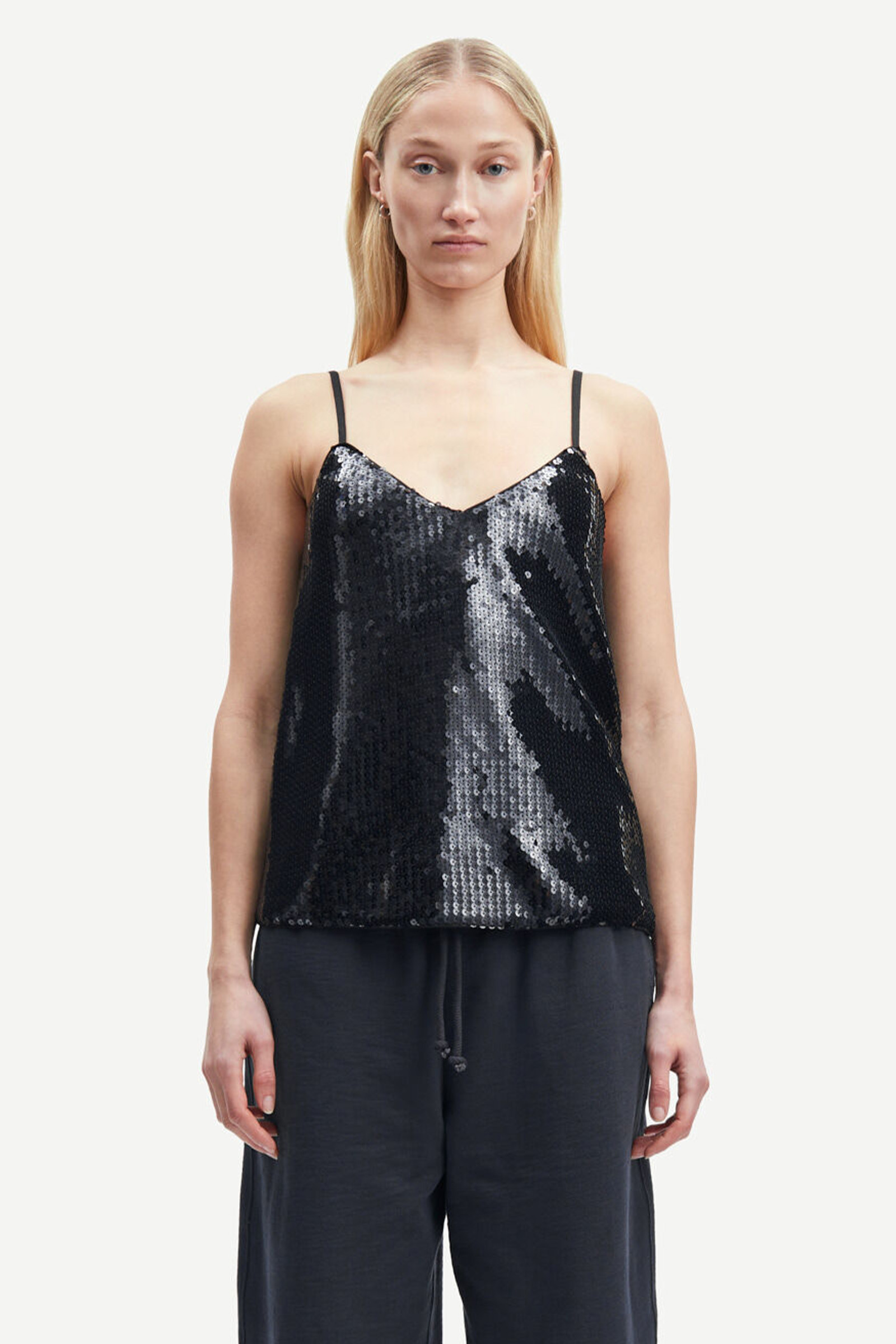 Sharon Strap Top, Black - Bilde 2