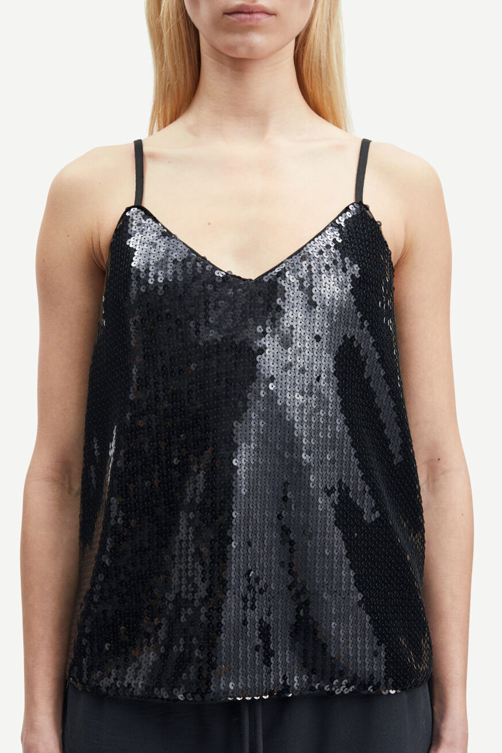 Sharon Strap Top, Black