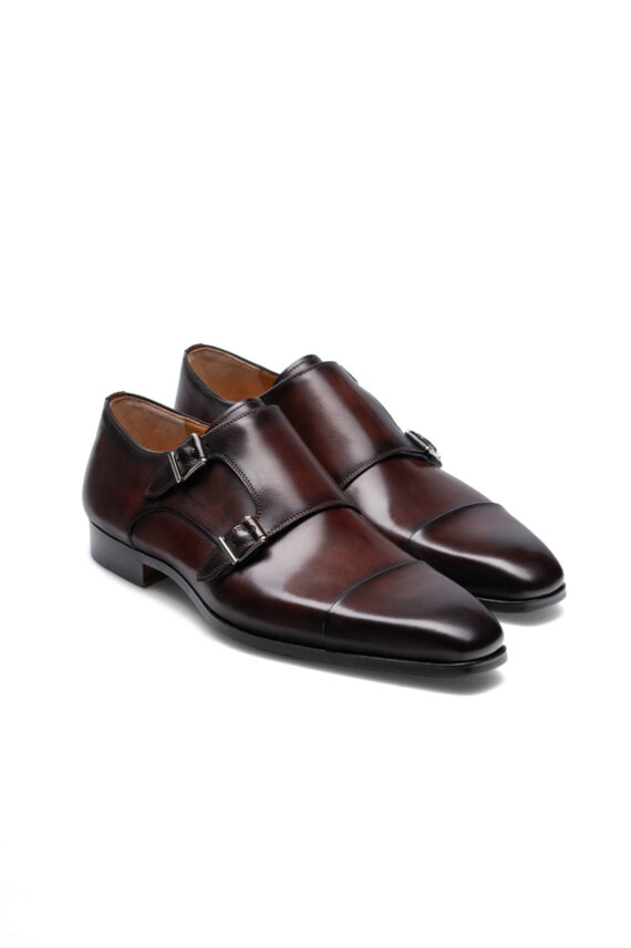 Double Monk Straps, Mid Brown