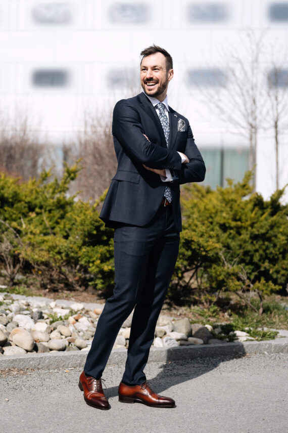 Dress A362-IHFA-Q789, Blå Mønstret
