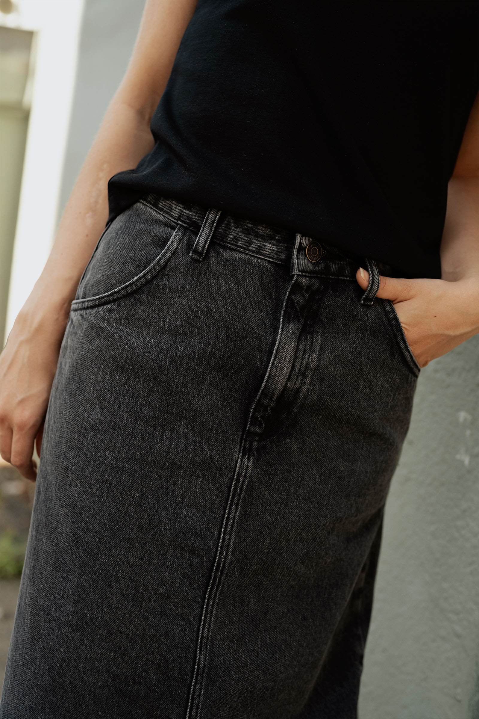 Yopday Skirt, Black Salt and Pepper - Bilde 4