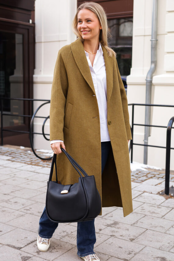 Dadoulove Coat, Camel Melange