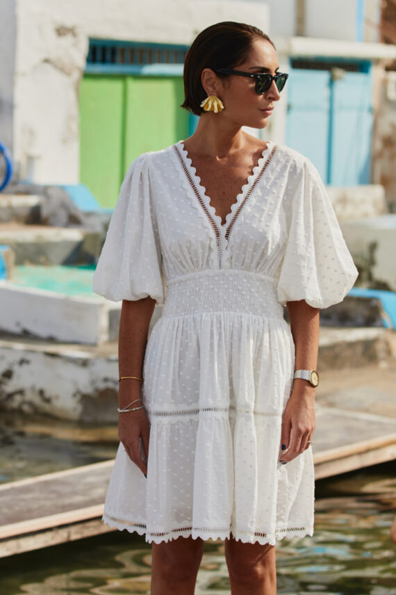 Elvira Mini Dress, White