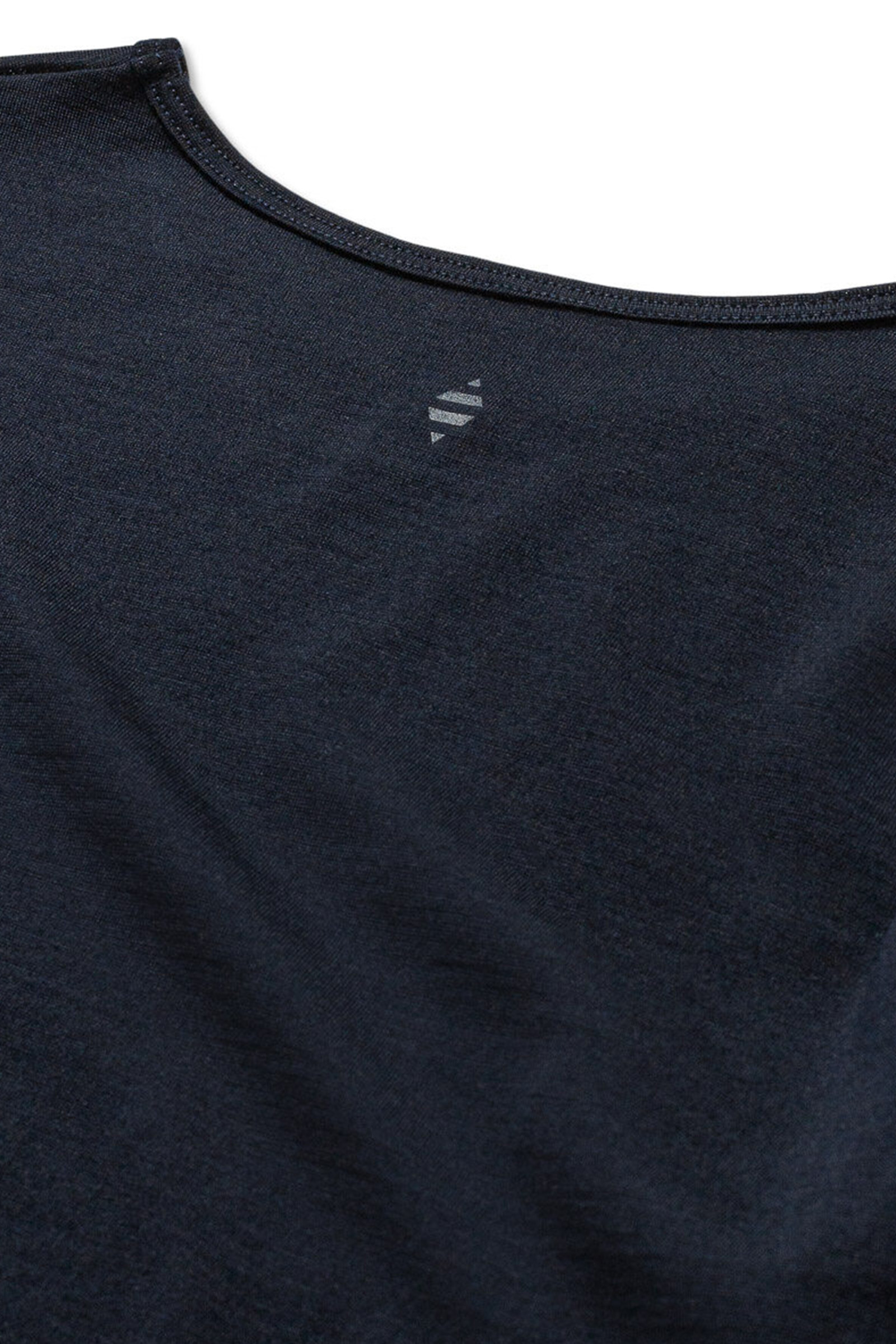 Wool / Tencel Tee Long Sleeve, Dark Navy - Bilde 8