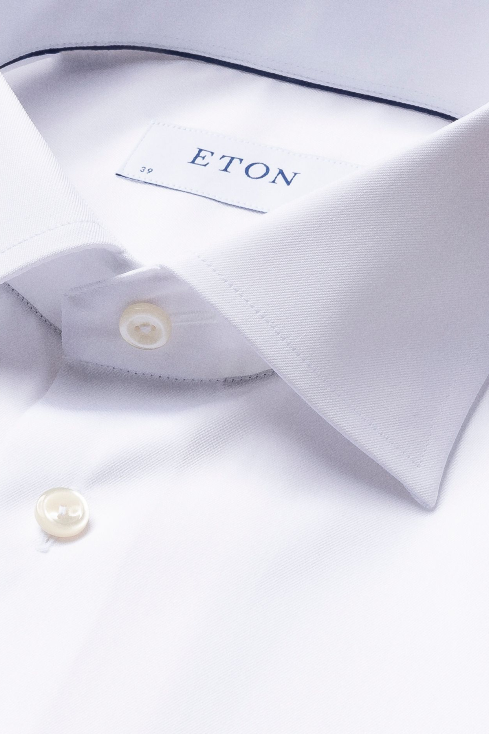 Slim White Signature Twill Shirt French, Hvit - Bilde 3