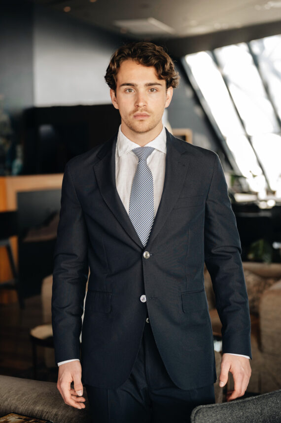 Future Soft Blazer, Mørk Blå