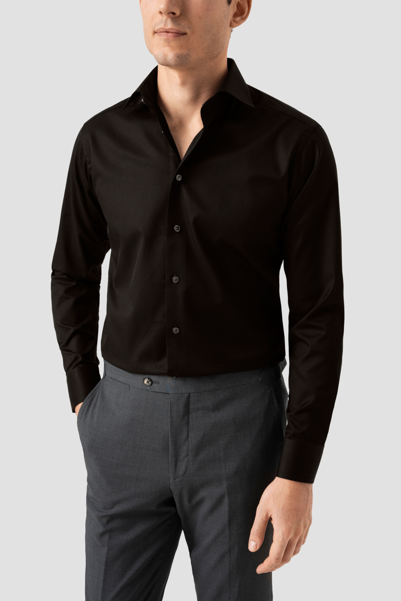 Contemporary Signature Twill Shirt, Sort - Bilde 4