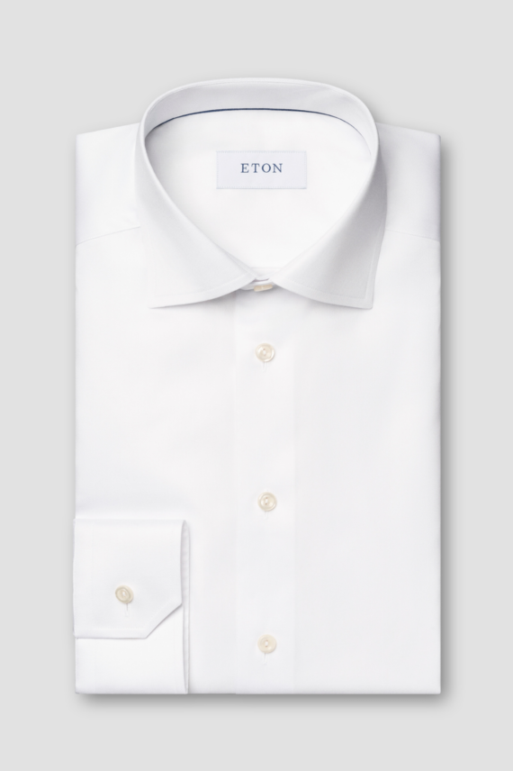 Contemporary Signature Twill Shirt, Hvit
