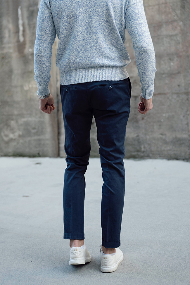 Chinos ME303, Mørk Blå - Bilde 4