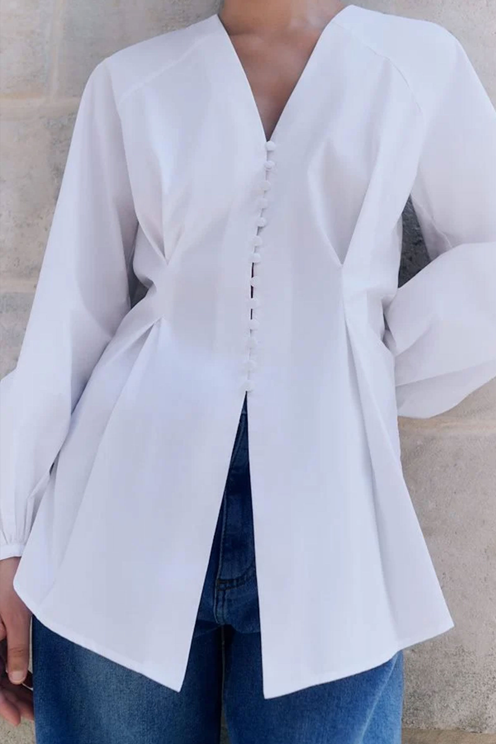 Helve IW Blouse, White - Bilde 2