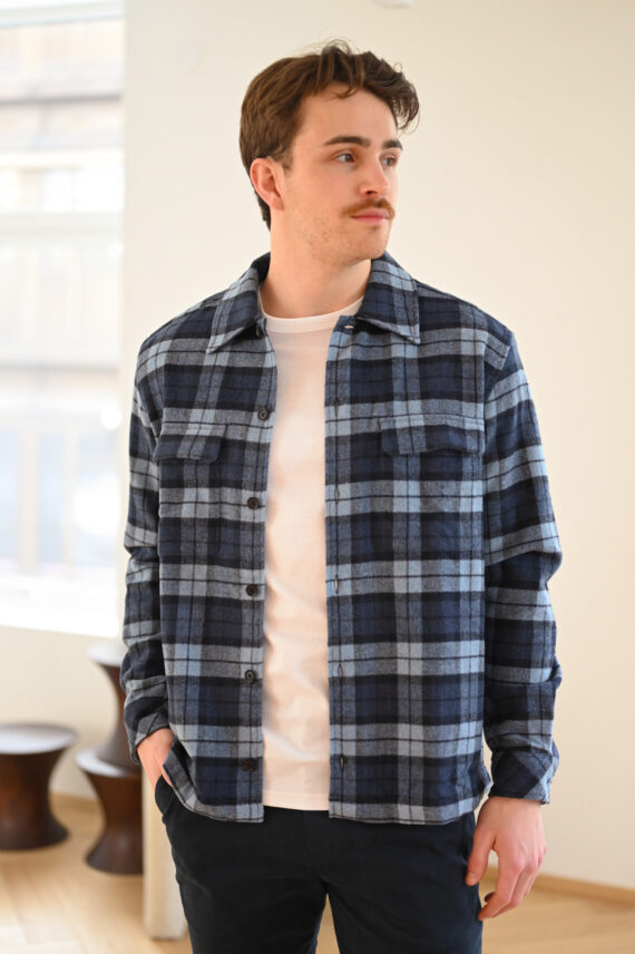 Sacastor X Overshirt, Coronet Blue Check