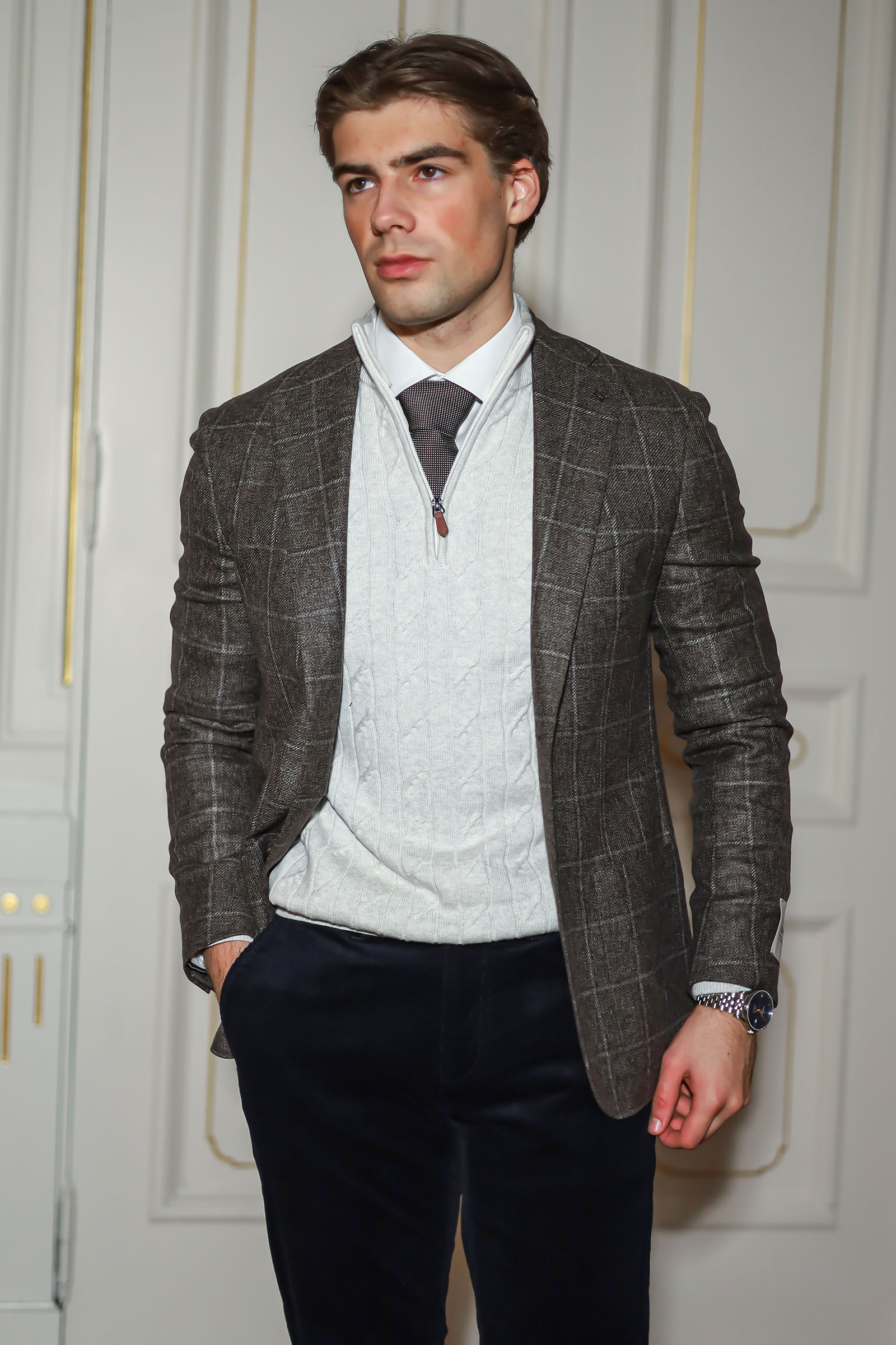 CC Blazer, Brun Mønstret