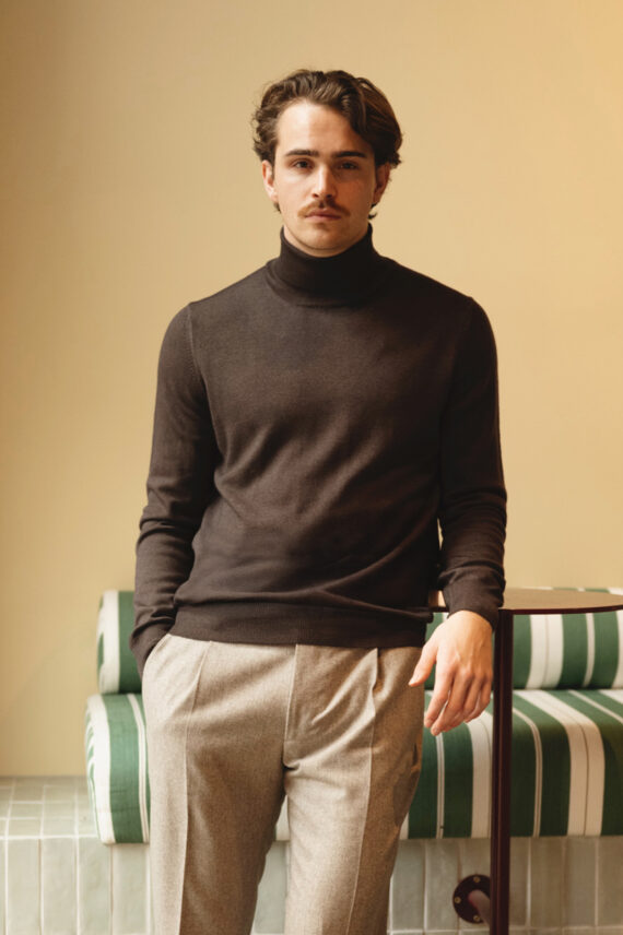 Turtleneck, Mørk Brun