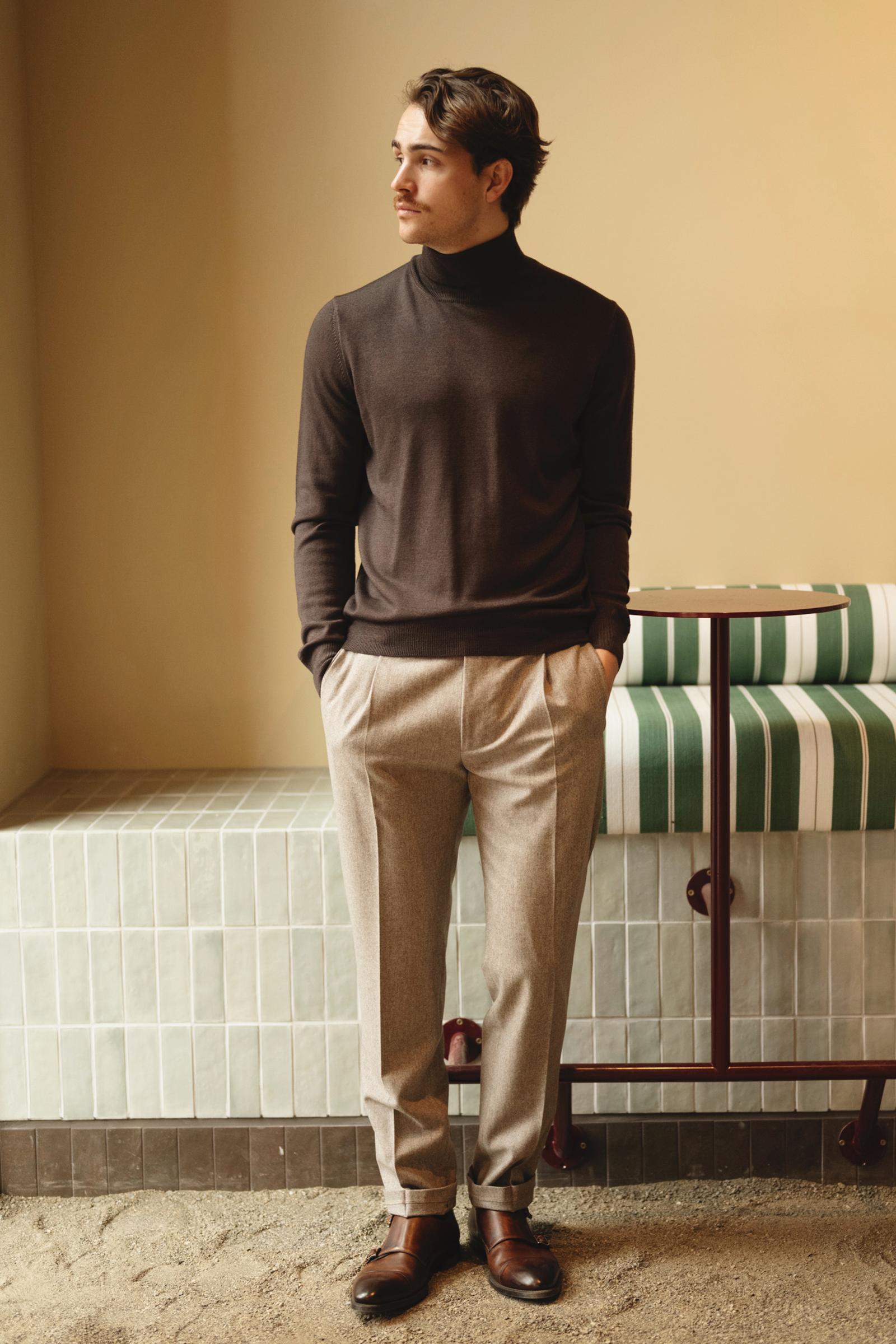 Turtleneck, Mørk Brun - Bilde 2