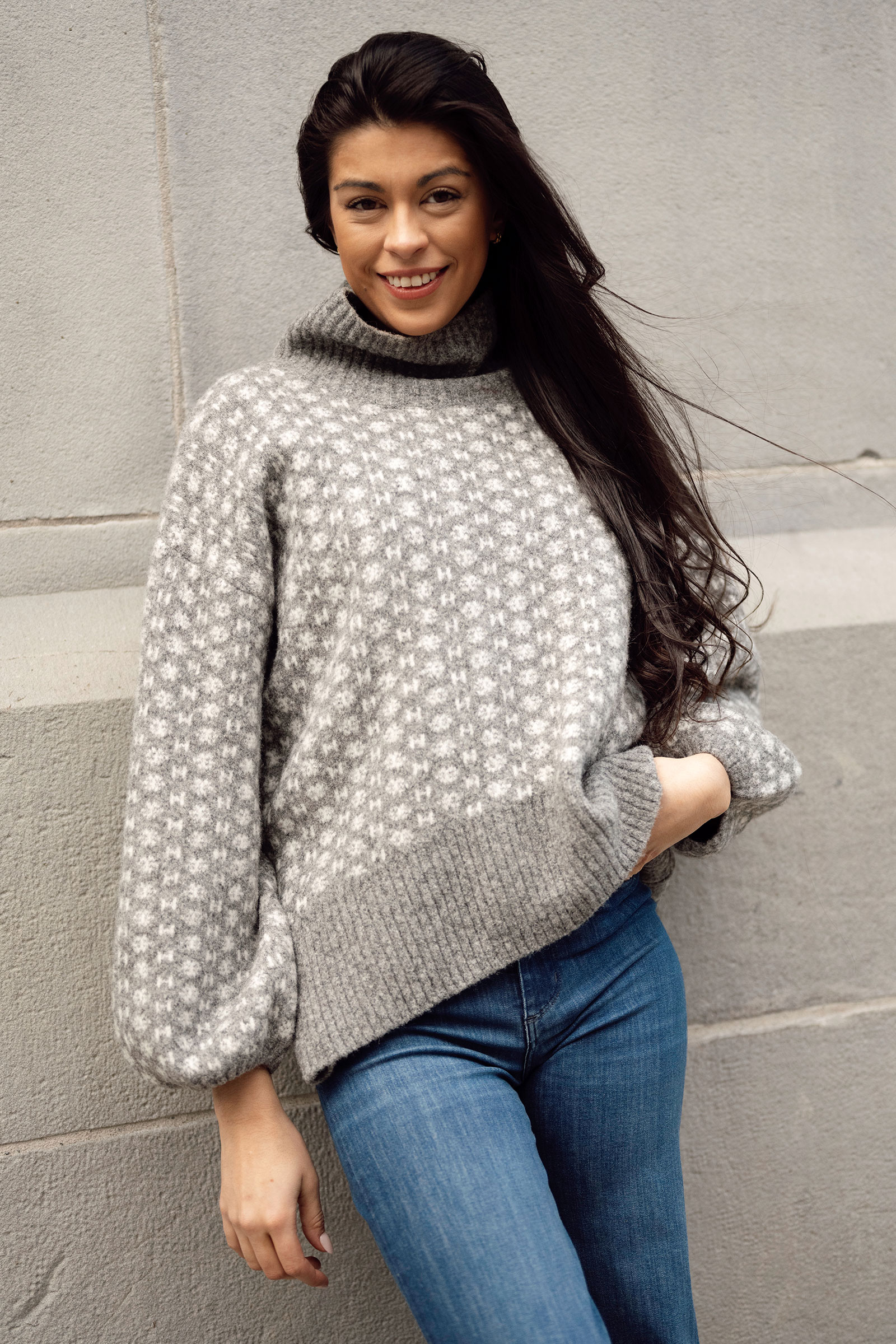 Logo Sweater, Dark Grey Melange - Bilde 5