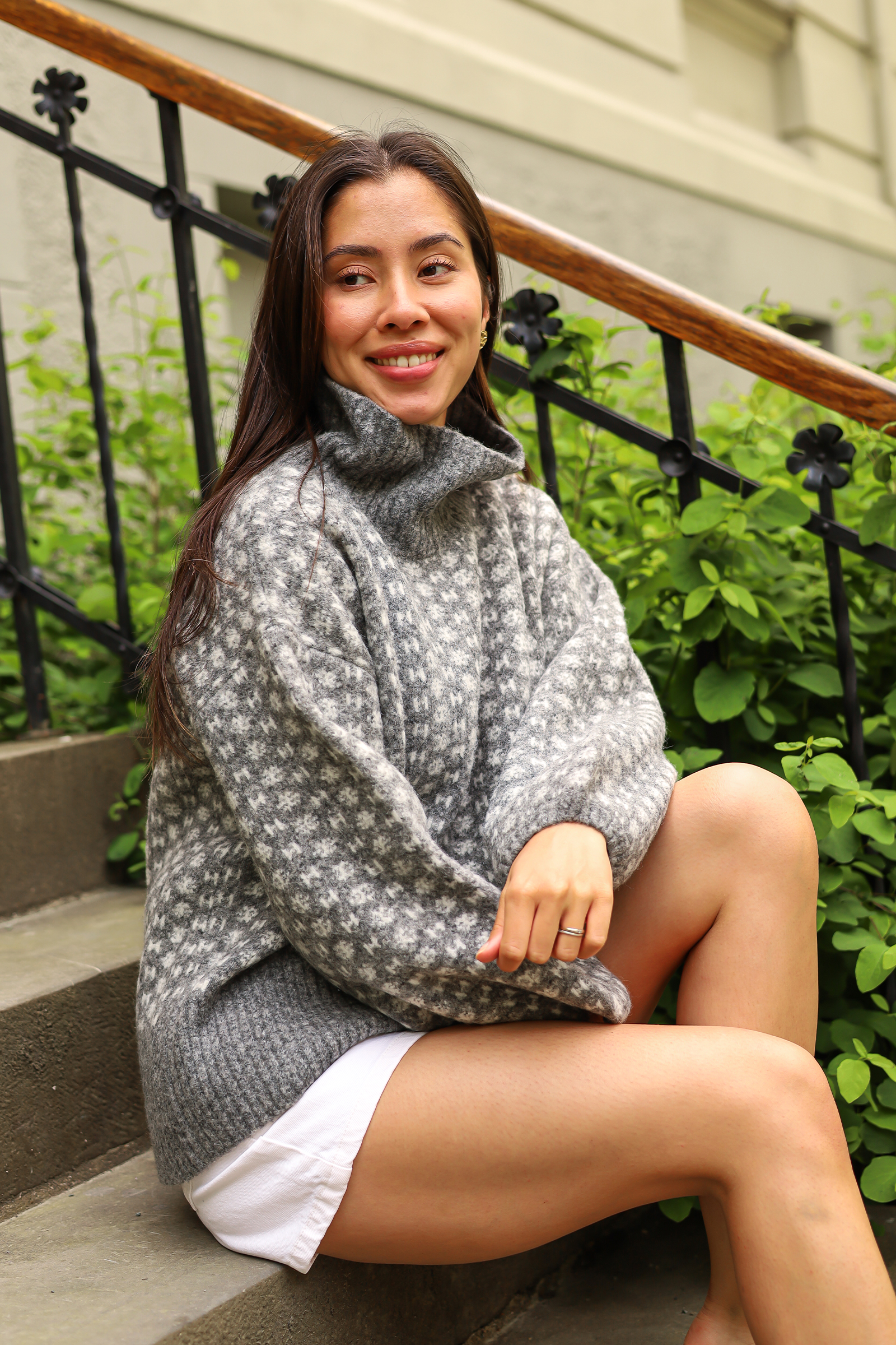 Logo Sweater, Dark Grey Melange - Bilde 3