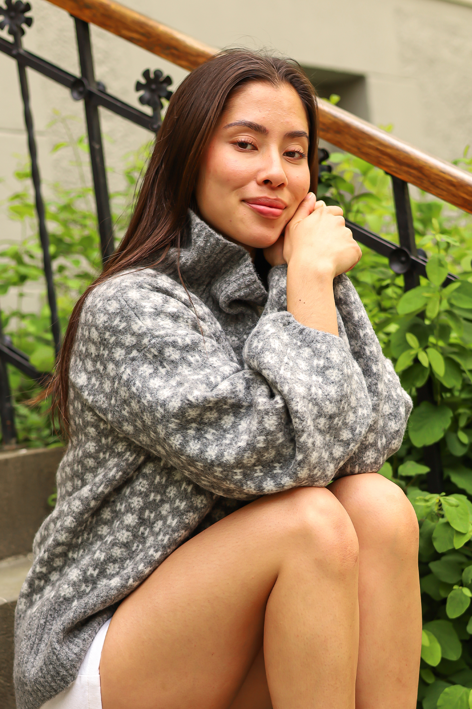 Logo Sweater, Dark Grey Melange - Bilde 2
