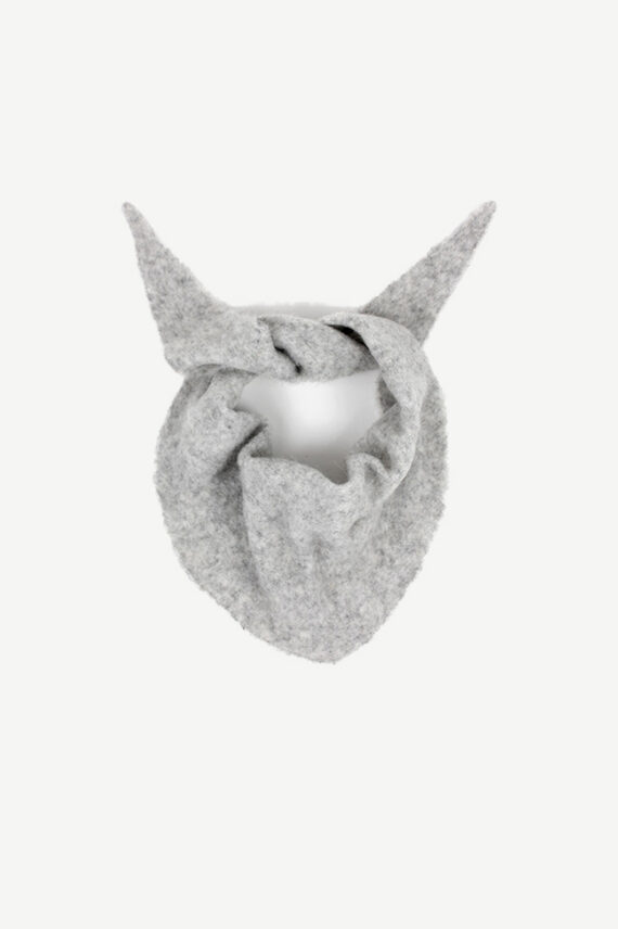 Mohair Triangle Scarf, Grå