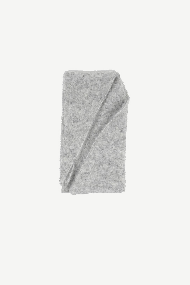 Mohair Triangle Scarf, Grå - Bilde 2