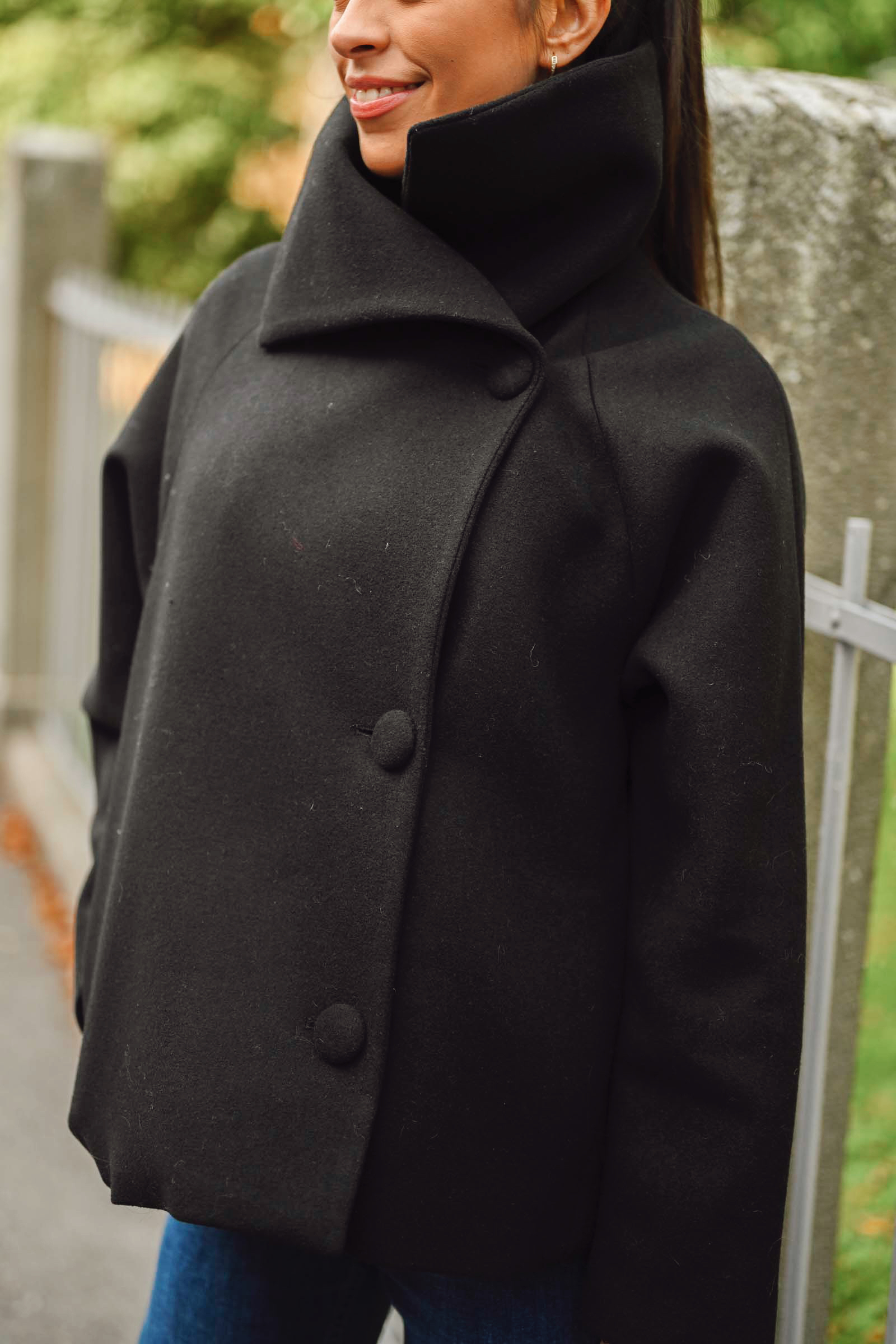 Perry IW Short Coat, Black - Bilde 5