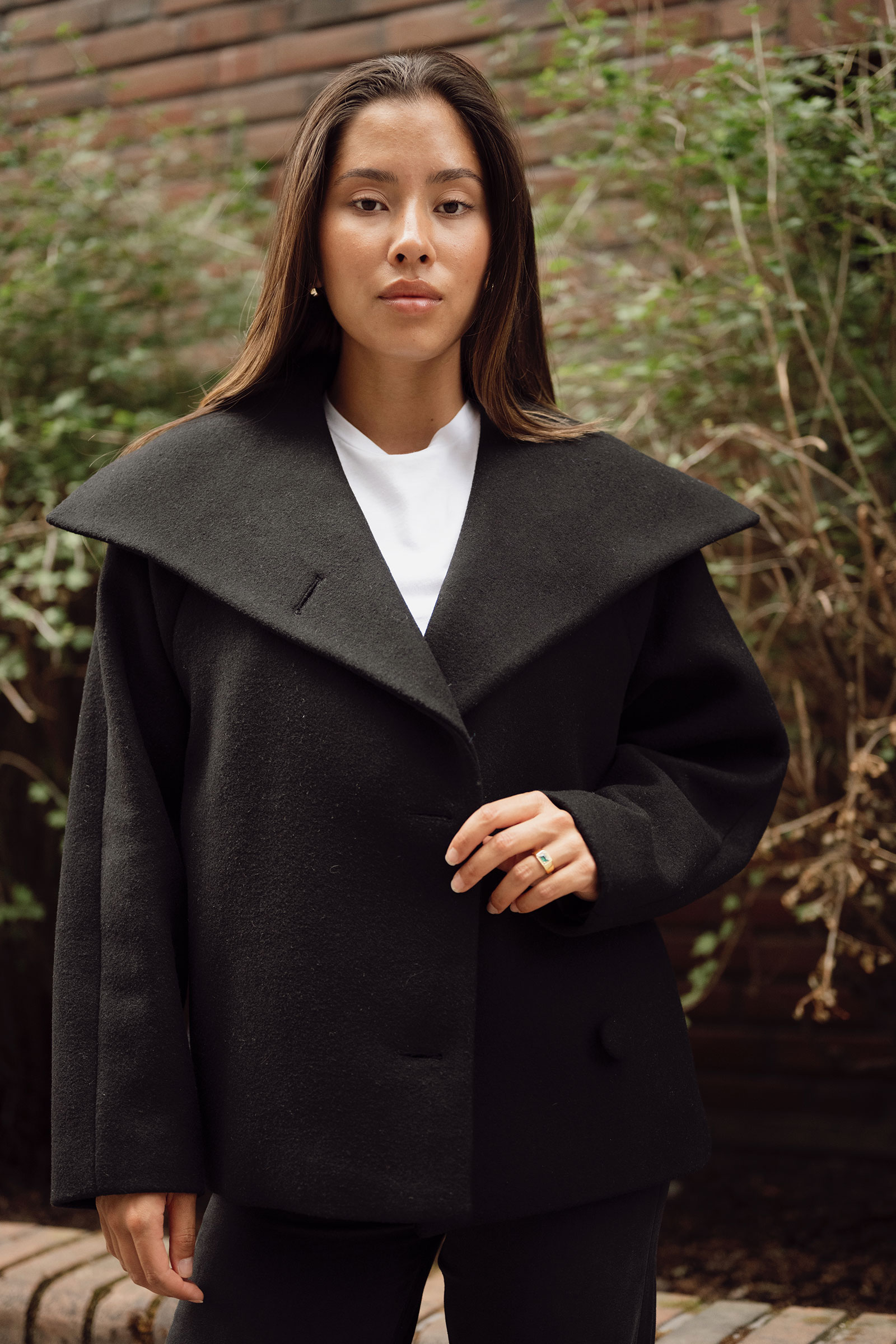Perry IW Short Coat, Black - Bilde 6