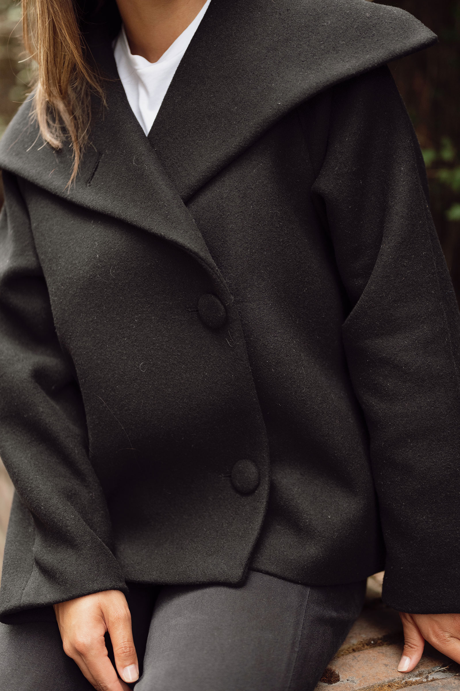 Perry IW Short Coat, Black - Bilde 8