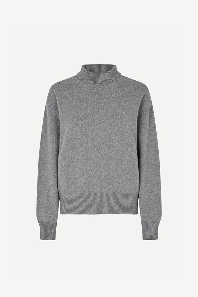 SaBirgitte Turtleneck Kasjmir 15356, Grey Melange - Bilde 2